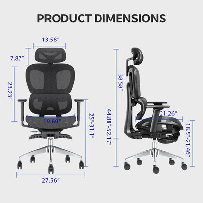 PatioMage ergonomic office chair — 3D adjustable armrest and high back design