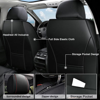 AOMSAZTO vehicle seat cover — Custom fit leather for GMC Canyon 2015-2025