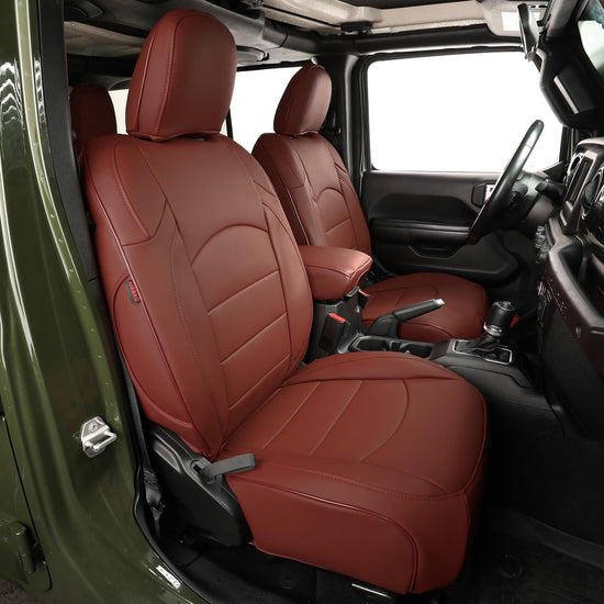 EKR Wrangler seat covers - custom fit faux leather for Jeep Wrangler 4 door 2013-2017
