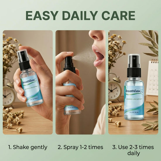 BreathEaseX Lung Spray, Natural Herbal Lung Care Supplement