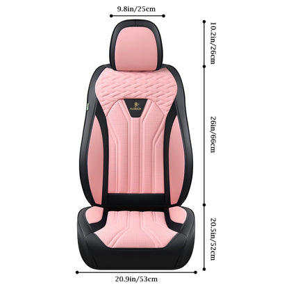 FLORICH automotive front seat covers - waterproof pink and black leather seat covers 2 packFLORICH automotive front seat covers - waterproof pink and black leather covers 2 pack