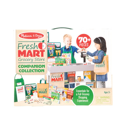 Melissa & Doug Fresh Mart Companion Set — grocery store pretend play accessories