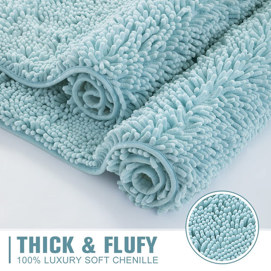 Sonoro Kate rug — Soft shaggy non-slip bath mat for water absorption and comfort
