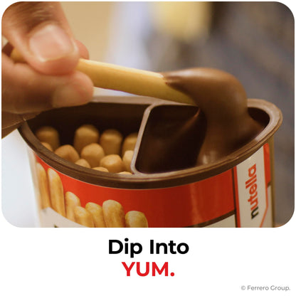 Nutella & GO! chocolate hazelnut spread with breadsticks, 24 snack packs 1.8 oz each