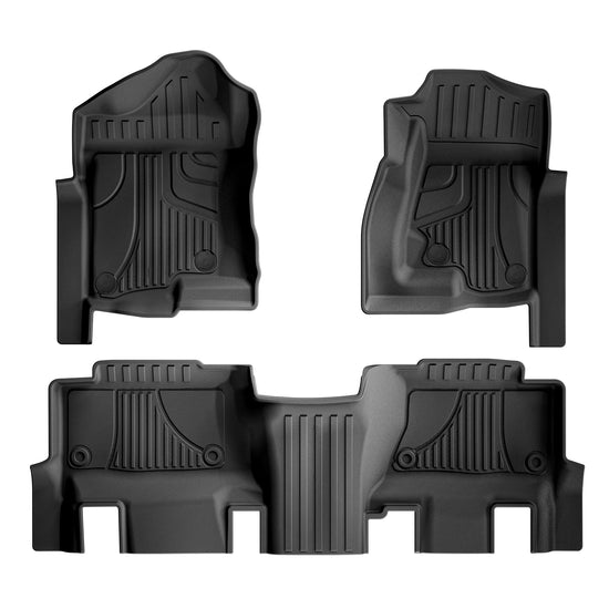 Vehicle mat — All weather floor mats for 1999-2006 Chevy Silverado and GMC Sierra crew cab