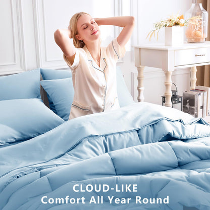 Bedding set — 7 pieces with all season quilted comforter by CozyLux