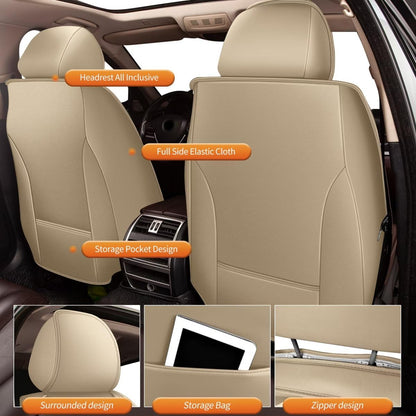 AOMSAZTO vehicle seat cover — Faux leather, waterproof, airbag compatible