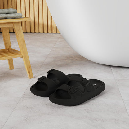 Weweya sandals — Pillow slippers with adjustable double buckle design
