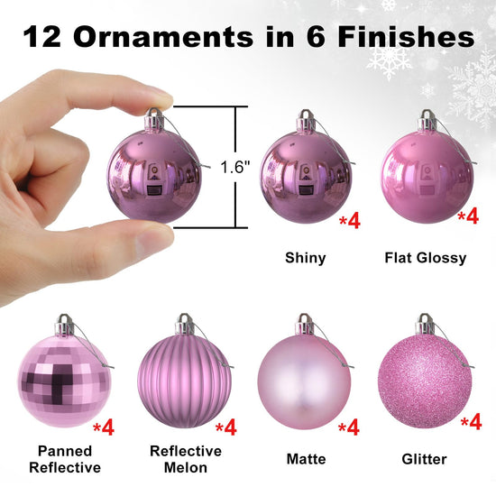 Hanging ornament — shatterproof large Christmas ball decorations for tree