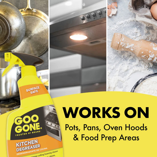 Goo Gone kitchen degreaser — effective formula for tough grease removal
