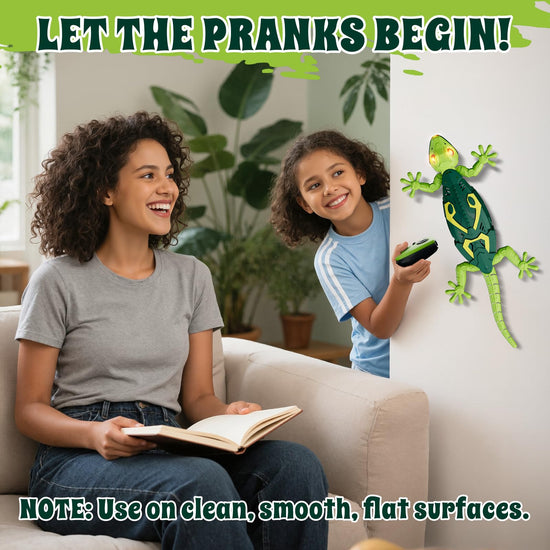 HYES wall crawler gecko - remote control wall crawling robot toy for ages 4-8