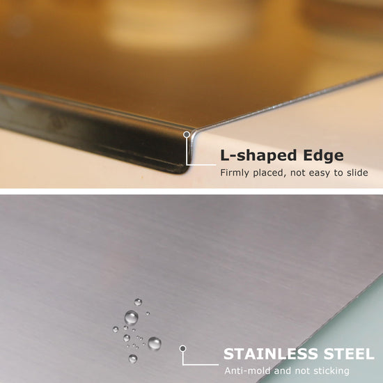 Cutting board — Stainless steel for versatile kitchen use