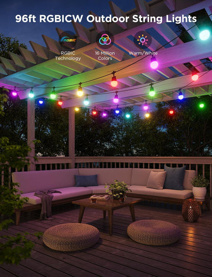 Govee string lights set — 100ft outdoor lights with Alexa and Google Assistant support