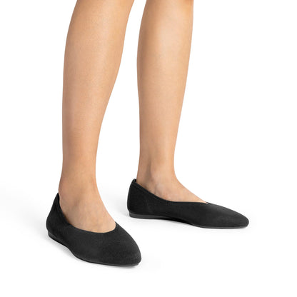 DREAM PAIRS pointed toe flats — Comfortable dressy knit ballet flats with arch support