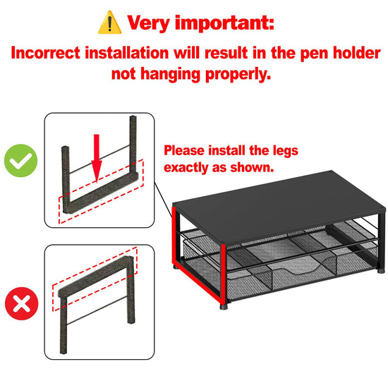 OPNICE desk organizer - 2-tier monitor stand with drawer and pen holders
