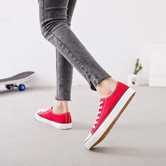 ZGR women's canvas low top sneaker - classic casual style for women