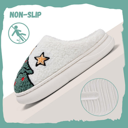 IceUnicorn slippers — warm soft plush memory foam for indoor outdoor use