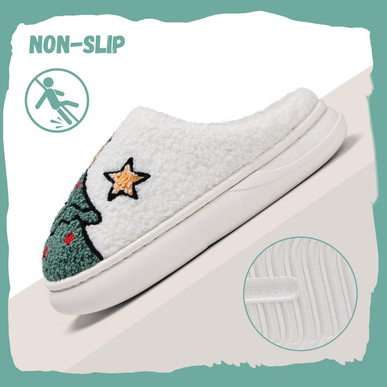 IceUnicorn slippers — warm soft plush memory foam for indoor outdoor use