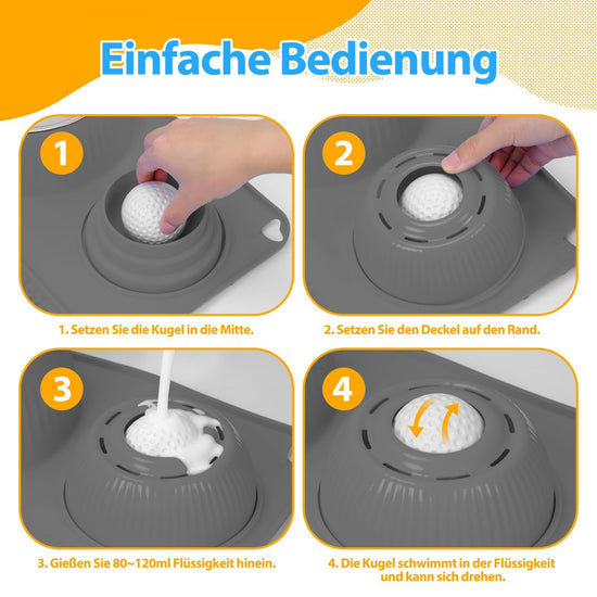 Homgaty pet feeder — 3-in-1 lick bowl with anti-slip design and rolling ball