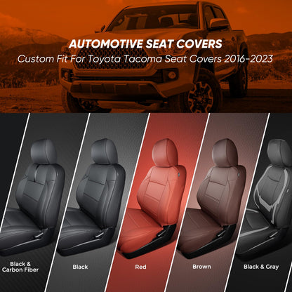 DrCarNow vehicle seat cover — leather, waterproof for Toyota Tacoma 2016-2023