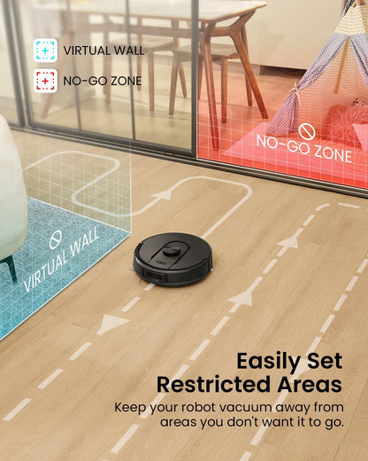 PSUK W11 robotic vacuum cleaner — Self-emptying with LiDAR navigation and mapping