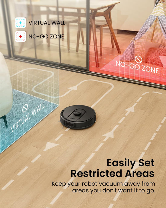 PSUK W11 robotic vacuum cleaner — Self-emptying with LiDAR navigation and mapping