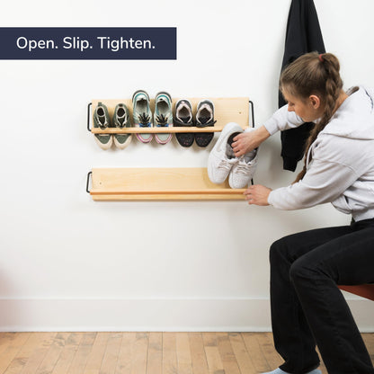 Peachy modern shelf — wall mounted designPeachy modern shelf — wall mounted shoe storage solution