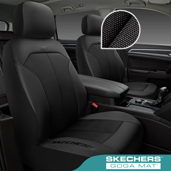 Skechers vehicle seat cover — GOGA mat waterproof design in black