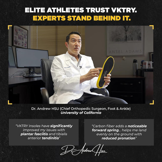 VKTRY shoe insert — Carbon fiber performance insoles for non-cleated shoes