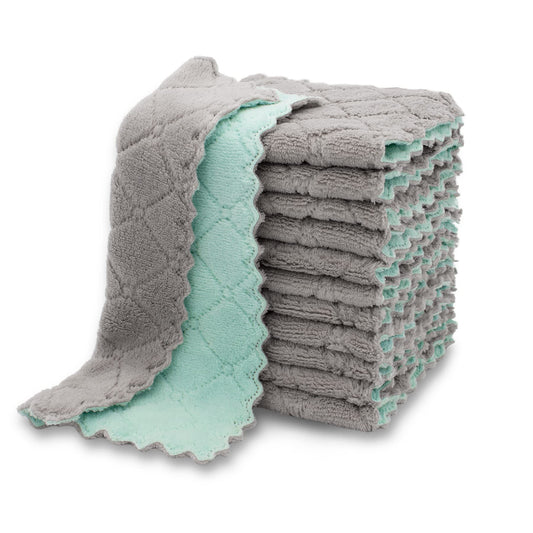 kimteny microfiber dish cloths - super absorbent and fast drying towels