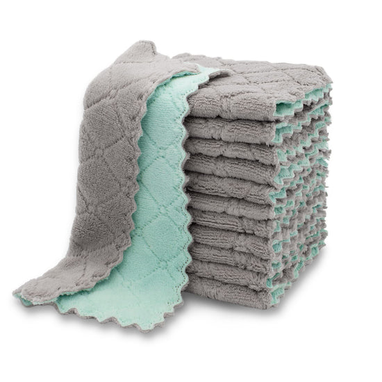 kimteny microfiber dish cloths - super absorbent and fast drying towels