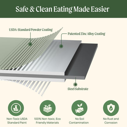 Modular Raised Garden Bed — 17" Tall, 6-in-1 Configuration | Olive Green