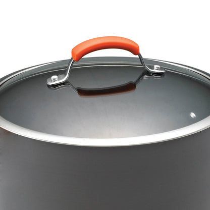 Rachael Ray sauté fry pan — classic brights hard anodized nonstick design