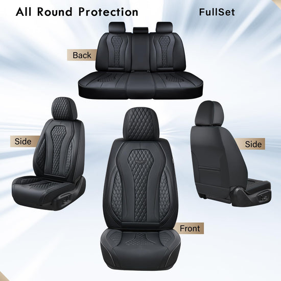 Coverado seat covers — waterproof leather car seat covers for most cars