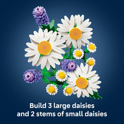 LEGO Botanicals Daisies building toy — artificial flowers crafting kit for kids 11508