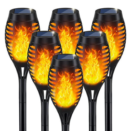 IkeeRuic solar lamp — flickering flame design for Halloween decorations