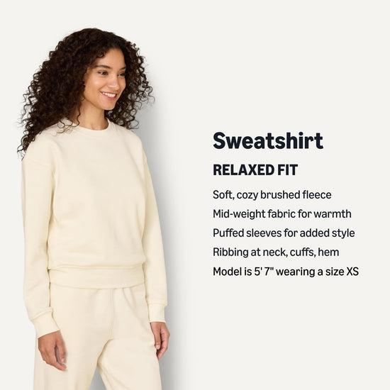 Sweatshirt — Relaxed fit drop shoulder style by Amazon Essentials x Sofia Grainge