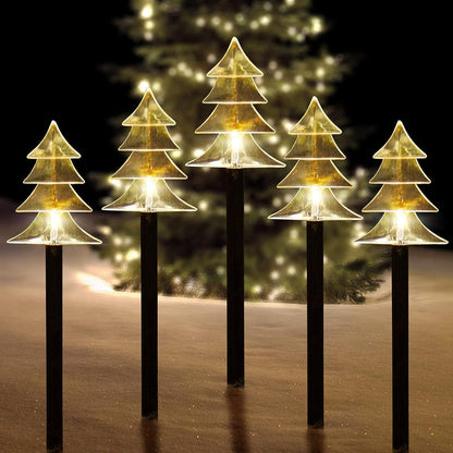 Lighted outdoor display — Solar pathway lights for landscape decor