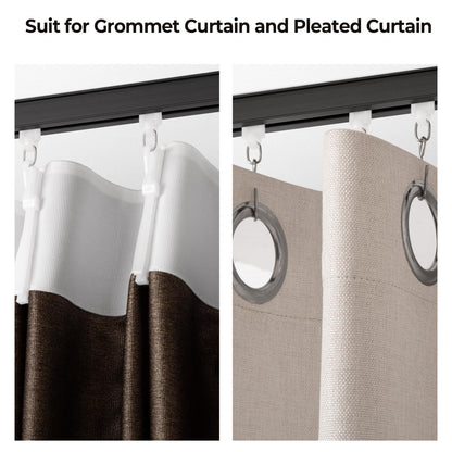 HANGING_ROD — Ceiling mounted curtain track with roller hooks by SOMINS