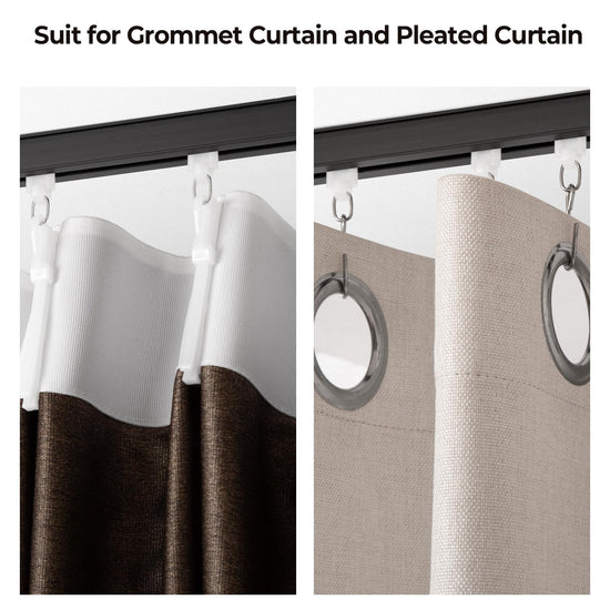 HANGING_ROD — Ceiling mounted curtain track with roller hooks by SOMINS