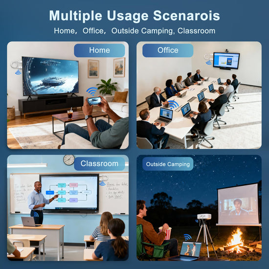 Wireless HDMI Display Adapter Plug and Play, Screen Mirroring Adapter Streaming Video/Audio/Files from iPhone iPad PC to TV/Monitor/Projector, Support Airplay Miracast YouTube Tiktok
