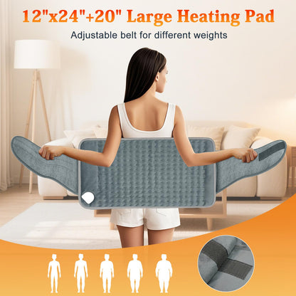 Electric heating pad — relief for back pain and period cramps