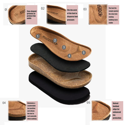 Kids suede clogs — Adjustable buckle mules for toddlers in black