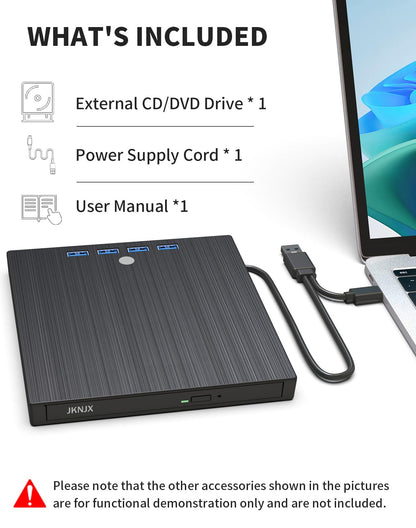Optical disc drive — 9 in 1 USB 3.0 and Type-C with multiple ports and slots
