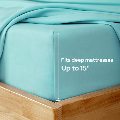 HOMEIDEAS bed linen set — extra soft brushed microfiber with deep pockets and wrinkle resistance