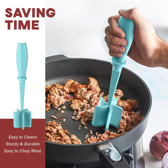 Meat chopper — premium heat resistant smasher for ground beef and burgers