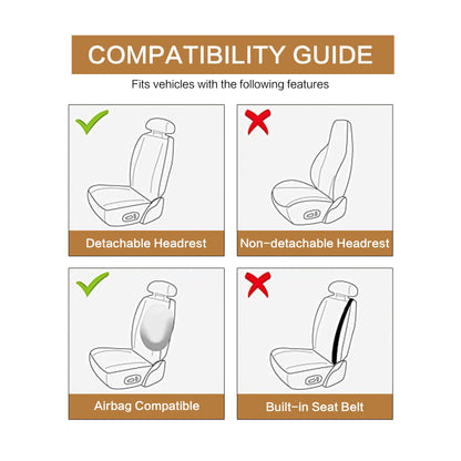 HAIYAOTIMES vehicle seat cover - Washable and breathable for universal fit