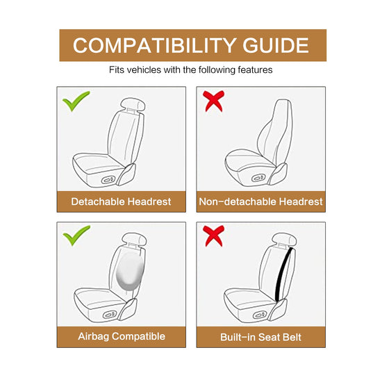 HAIYAOTIMES vehicle seat cover - Washable and breathable for universal fit