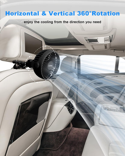 Coohea stroller fan — Portable clip-on fan for travel and outdoor use