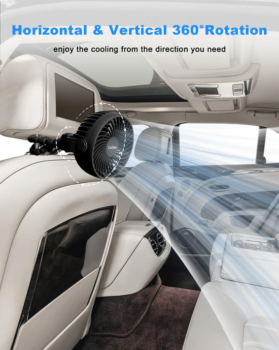 Coohea stroller fan — Portable clip-on fan for travel and outdoor use